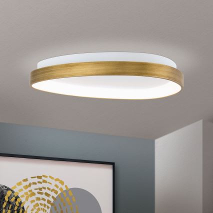 Plafoniera LED CHARLIE LED/35W/230V diametro 45 cm oro