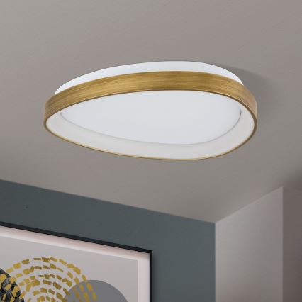 Plafoniera LED CHARLIE LED/35W/230V diametro 45 cm oro