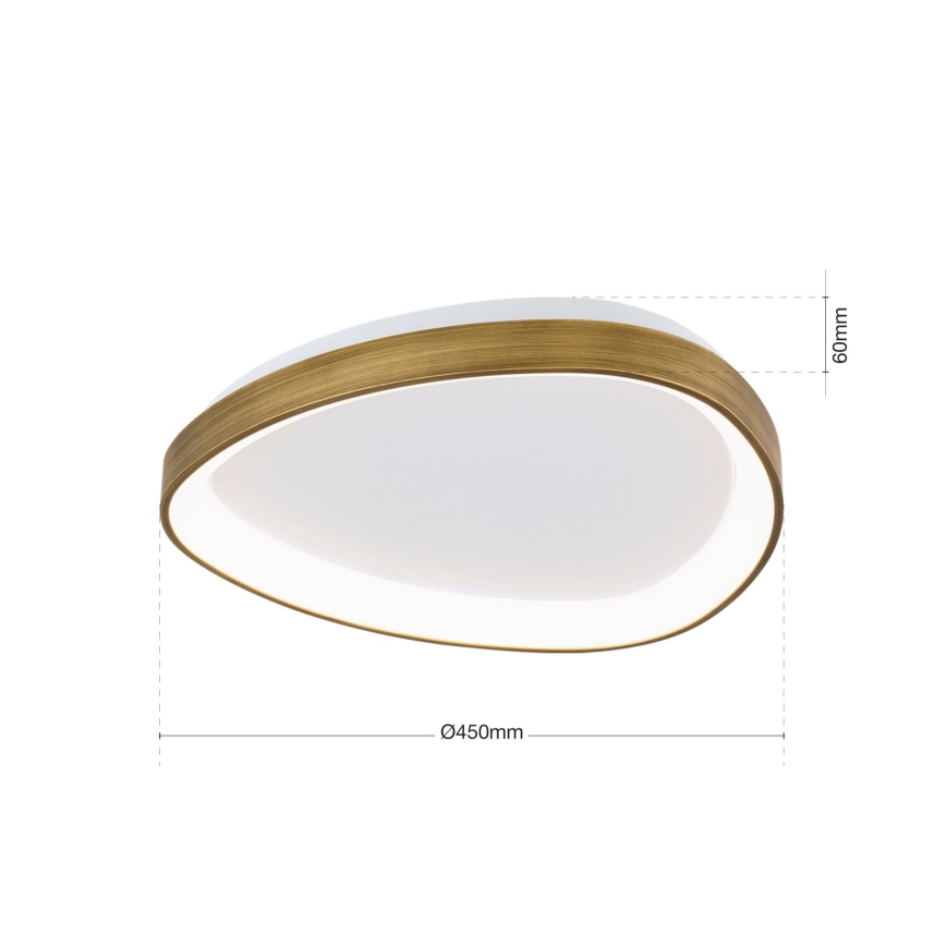 Plafoniera LED CHARLIE LED/35W/230V diametro 45 cm oro