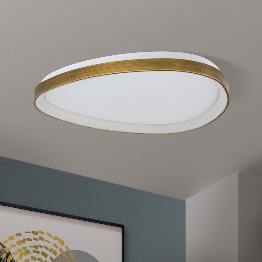 Plafoniera LED CHARLIE LED/48W/230V diametro 65 cm oro