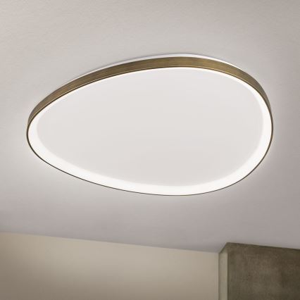 Plafoniera LED CHARLIE LED/72W/230V diametro 80 cm oro