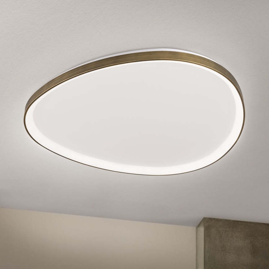 Plafoniera LED CHARLIE LED/72W/230V diametro 80 cm oro