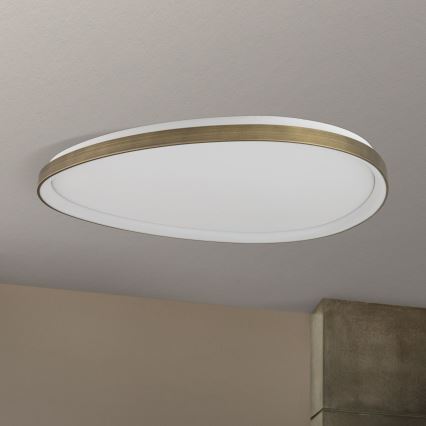 Plafoniera LED CHARLIE LED/72W/230V diametro 80 cm oro