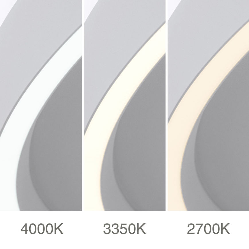 Plafoniera LED dimmerabile MASCA LED/36W/230V 2700/3350/4000K diametro 40 cm bianco