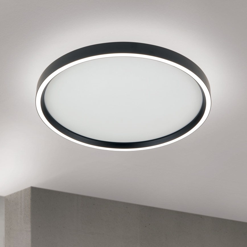 Plafoniera LED dimmerabile MASCA LED/36W/230V 2700/3350/4000K diametro 40 cm nero