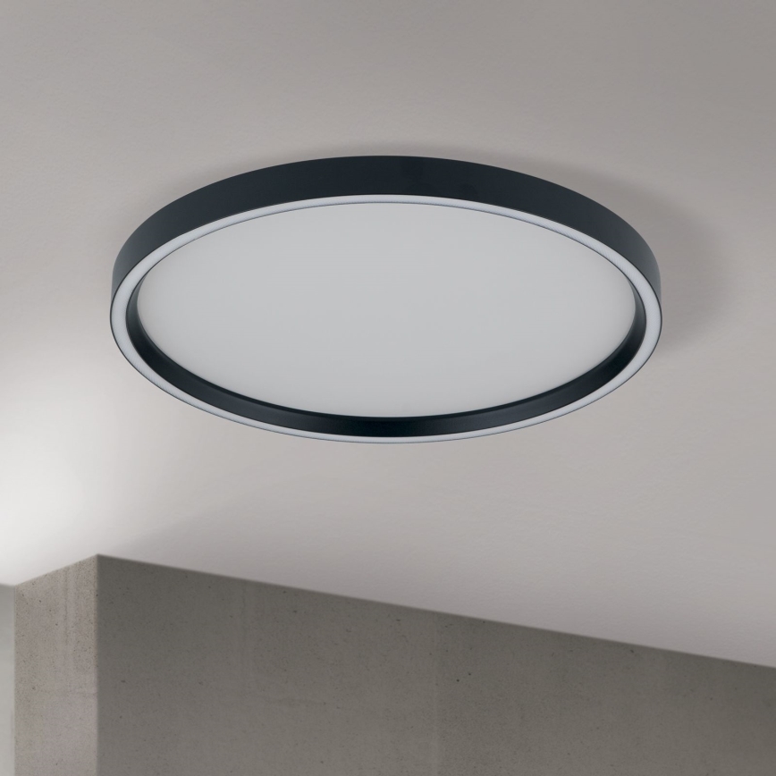 Plafoniera LED dimmerabile MASCA LED/36W/230V 2700/3350/4000K diametro 40 cm nero