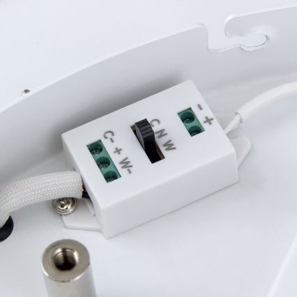 Plafoniera LED dimmerabile MASCA LED/36W/230V 2700/3350/4000K diametro 40 cm nero