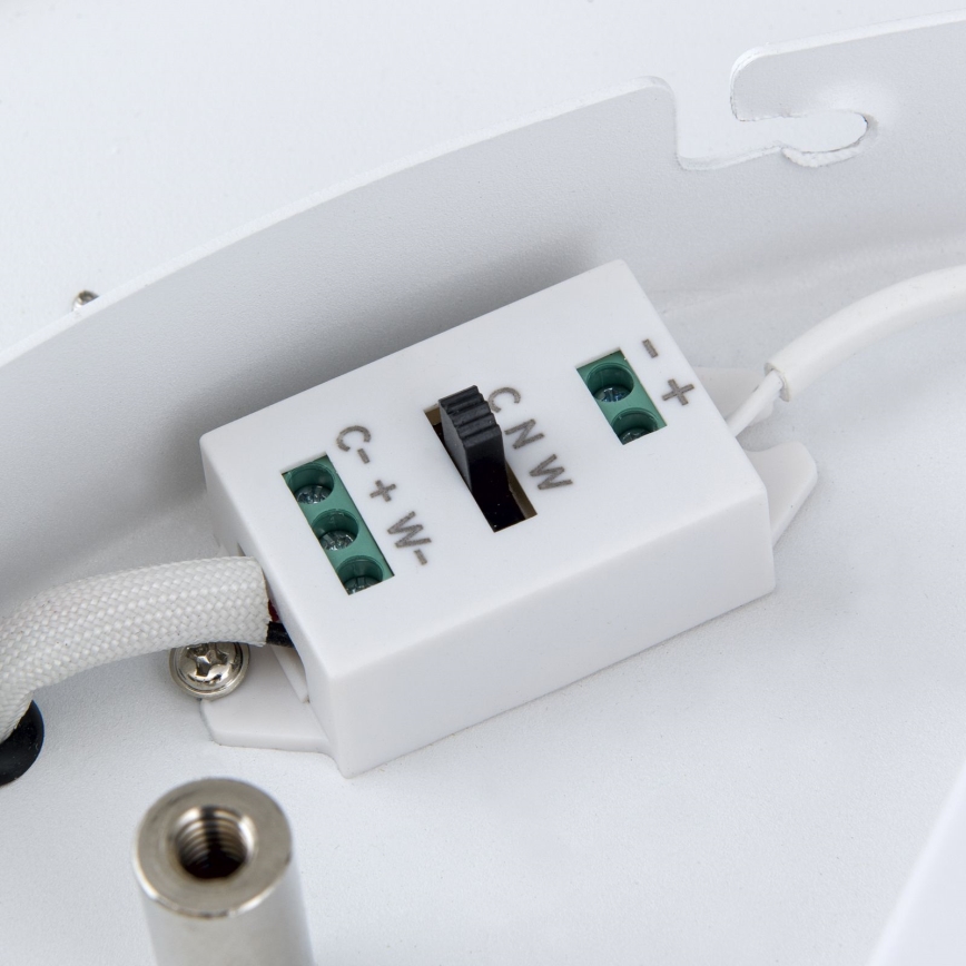 Plafoniera LED dimmerabile MASCA LED/36W/230V 2700/3350/4000K diametro 40 cm nero