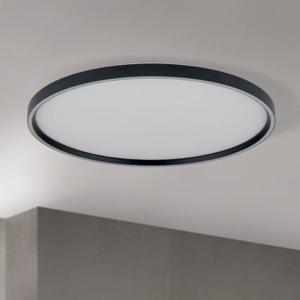 Plafoniera LED dimmerabile MASCA LED/47W/230V 2700/3350/4000K diametro 60 cm nero
