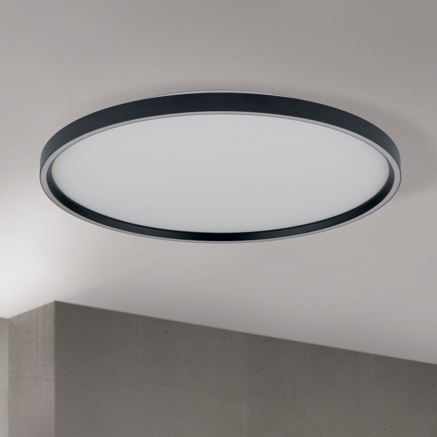 Plafoniera LED dimmerabile MASCA LED/47W/230V 2700/3350/4000K diametro 60 cm nero