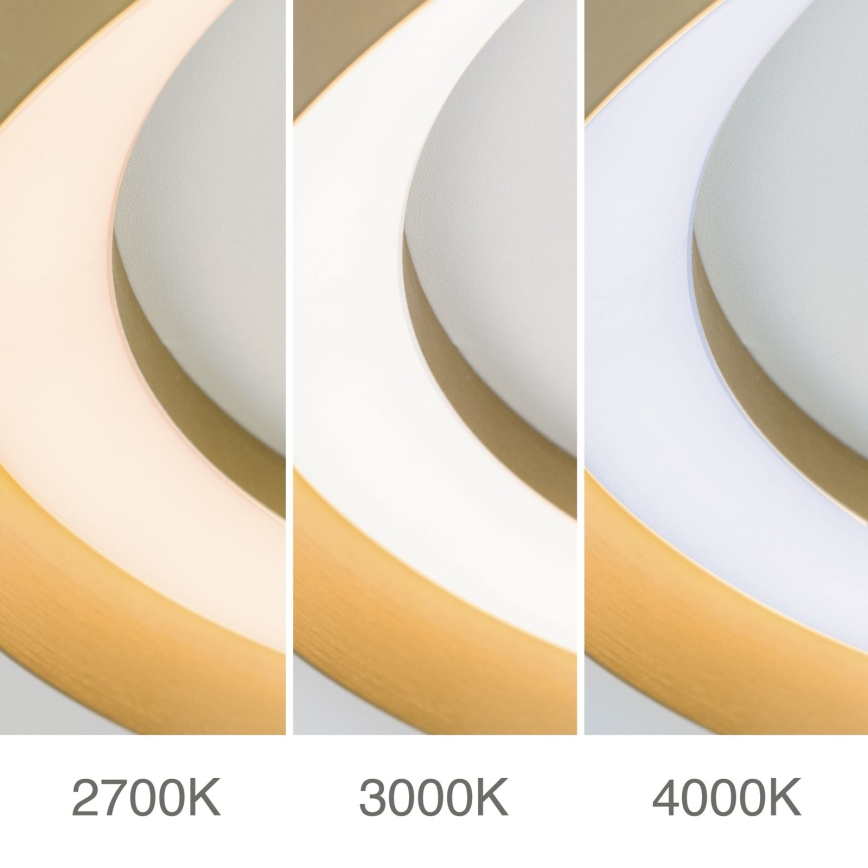 Plafoniera LED dimmerabile MANTA LED/38W/230V 2700/3000/4000K diametro 45 cm oro