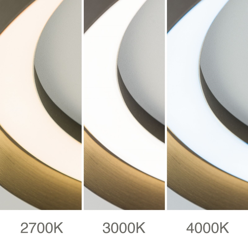 Plafoniera LED dimmerabile MANTA LED/38W/230V 2700/3000/4000K diametro 45 cm marrone