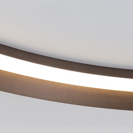 Plafoniera LED dimmerabile MANTA LED/38W/230V 2700/3000/4000K diametro 45 cm marrone