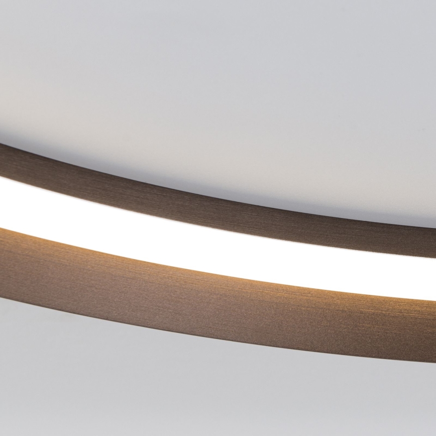 Plafoniera LED dimmerabile MANTA LED/38W/230V 2700/3000/4000K diametro 45 cm marrone