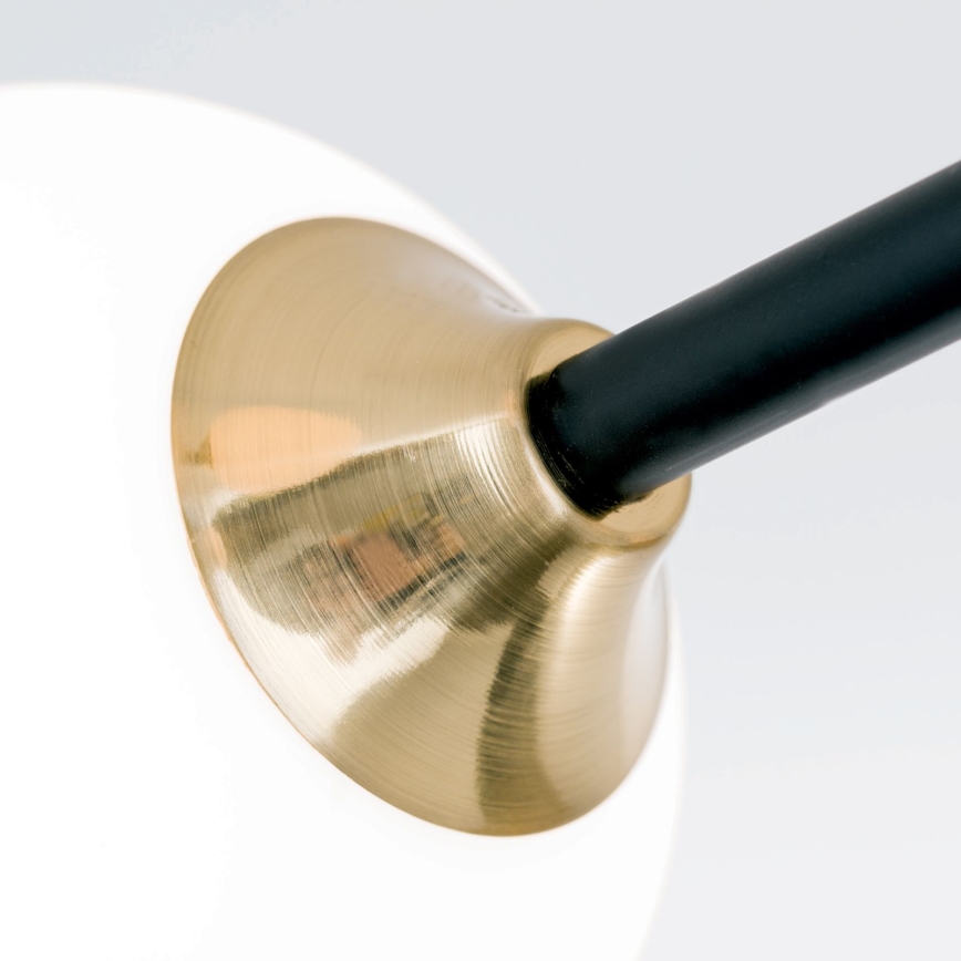Lampadario a plafone SNOWWHITE 6xG9/20W/230V diametro 84 cm nero/oro