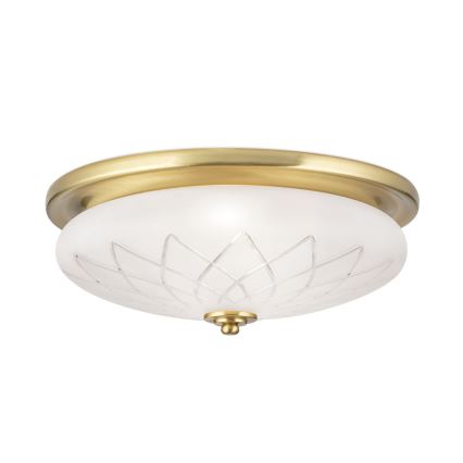 Plafoniera PORTO 2xE27/40W/230V diametro 37 cm oro