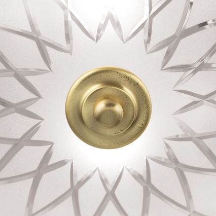 Plafoniera PORTO 2xE27/40W/230V diametro 37 cm oro