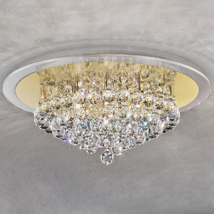 Plafoniera di cristallo GLORIA 6xG9/40W/230V diametro 50 cm oro