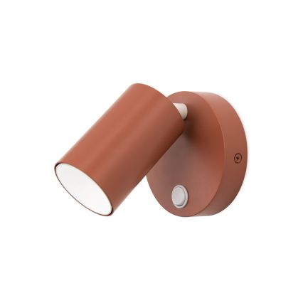 Faretto da parete PENN 1xGU10/13W/230V colore mattone
