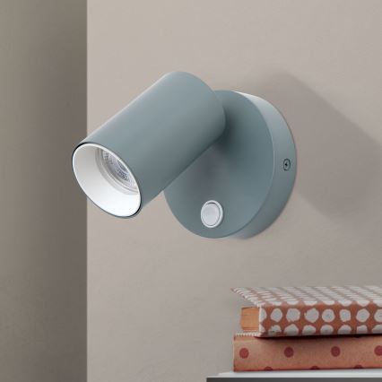 Faretto da parete PENN 1xGU10/13W/230V grigio