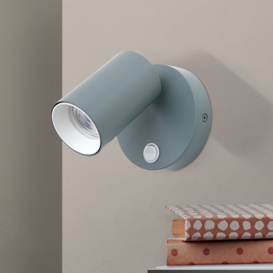 Faretto da parete PENN 1xGU10/13W/230V grigio