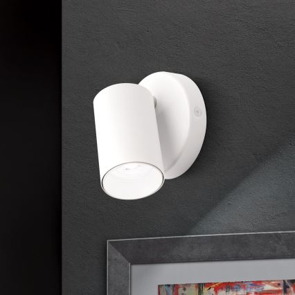 Faretto da parete SEAN 1xGU10/13W/230V bianco