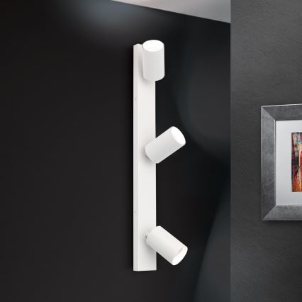 Faretto SEAN 3xGU10/13W/230V bianco