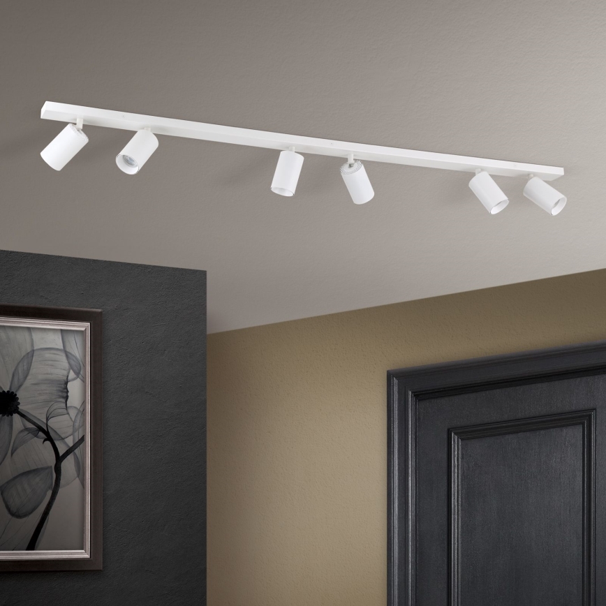 Plafoniera a 6 faretti SEAN 6xGU10/13W/230V bianca