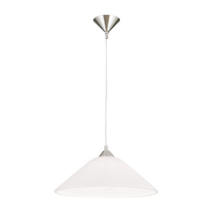Lampadario a sospensione con filo GRADO 1xE27/60W/230V diametro 40 cm cromo opaco