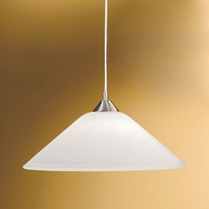 Lampadario a sospensione con filo GRADO 1xE27/60W/230V diametro 40 cm cromo opaco