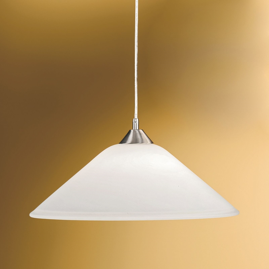 Lampadario a sospensione con filo GRADO 1xE27/60W/230V diametro 40 cm cromo opaco