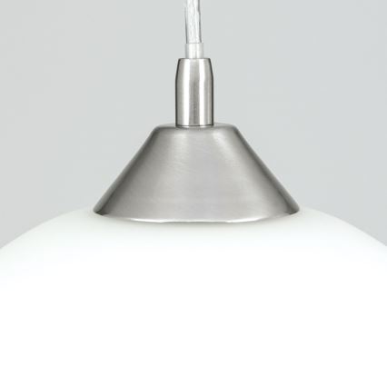 Lampadario a sospensione con filo GRADO 1xE27/60W/230V diametro 40 cm cromo opaco