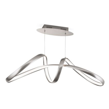 Lampadario a sospensione con filo LED dimmerabile CIRCUS LED/36W/230V argento