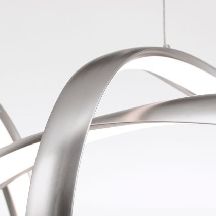 Lampadario a sospensione con filo LED dimmerabile CIRCUS LED/36W/230V argento