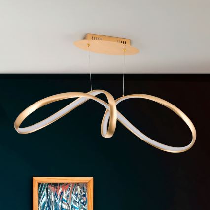 Lampadario a sospensione con filo LED dimmerabile CIRCUS LED/36W/230V oro