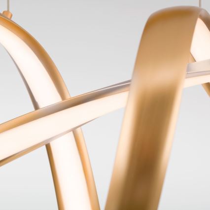 Lampadario a sospensione con filo LED dimmerabile CIRCUS LED/36W/230V oro