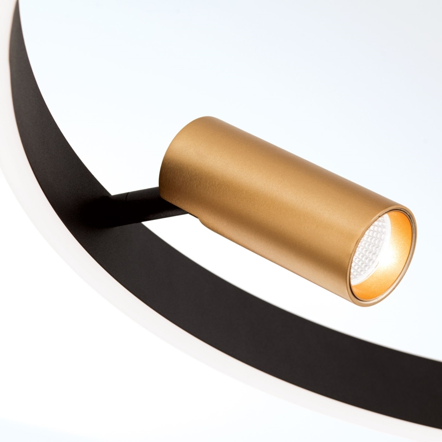 Lampadario a sospensione con filo LED dimmerabile BERLIN LED/50W/230V nero/oro