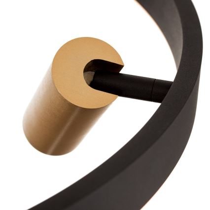 Lampadario a sospensione con filo LED dimmerabile BERLIN LED/50W/230V nero/oro