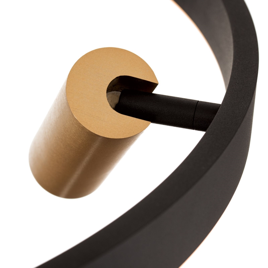 Lampadario a sospensione con filo LED dimmerabile BERLIN LED/50W/230V nero/oro