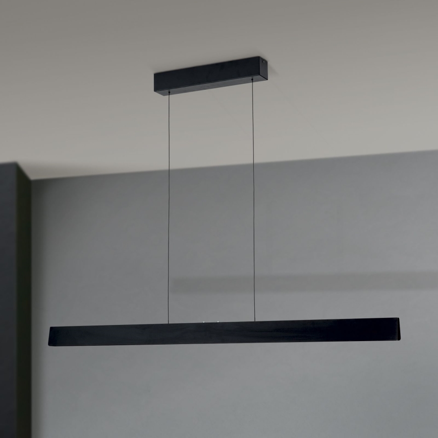 Lampadario a sospensione con filo LED dimmerabile TARA LED/44W/230V 2700/3800/4500/5700K nero