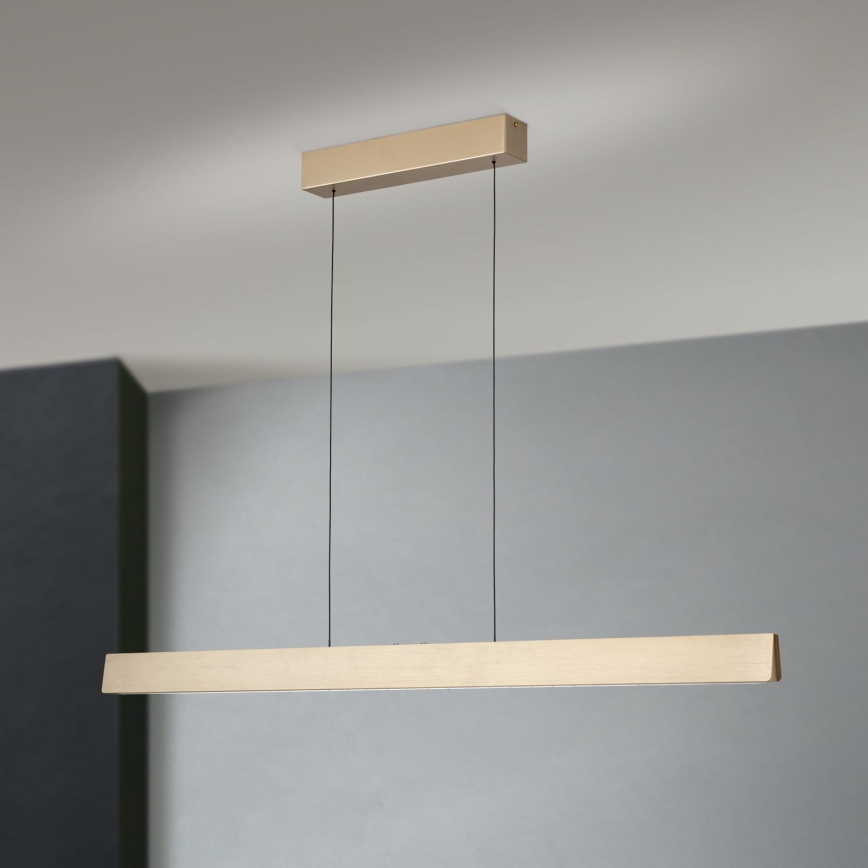 Lampadario a sospensione con filo LED dimmerabile TARA LED/44W/230V 2700/3800/4500/5700K oro