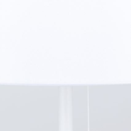 Lampada da tavolo con porta USB LUDWIG 1xE27/40W/230V 50 cm bianco