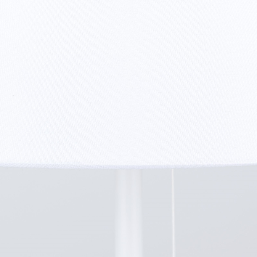 Lampada da tavolo con porta USB LUDWIG 1xE27/40W/230V 50 cm bianco