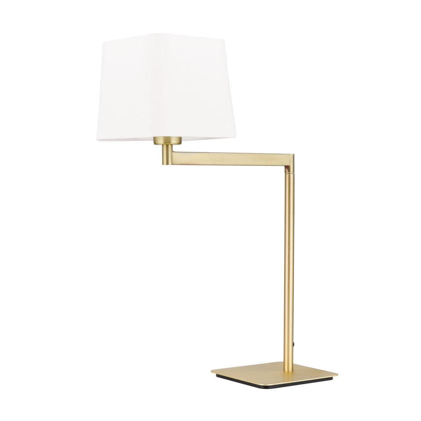 Lampada da tavolo CARLTON 1xE27/40W/230V bianco/oro