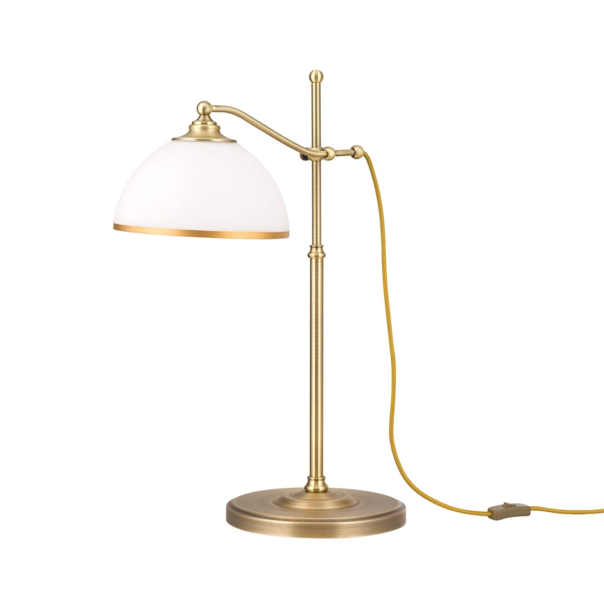 Lampada da tavolo OLD LAMP 1xE27/40W/230V 65 cm bianco/ottone