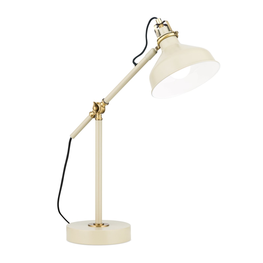 Lampada da tavolo SCHILLER 1xE27/40W/230V color crema/bronzo
