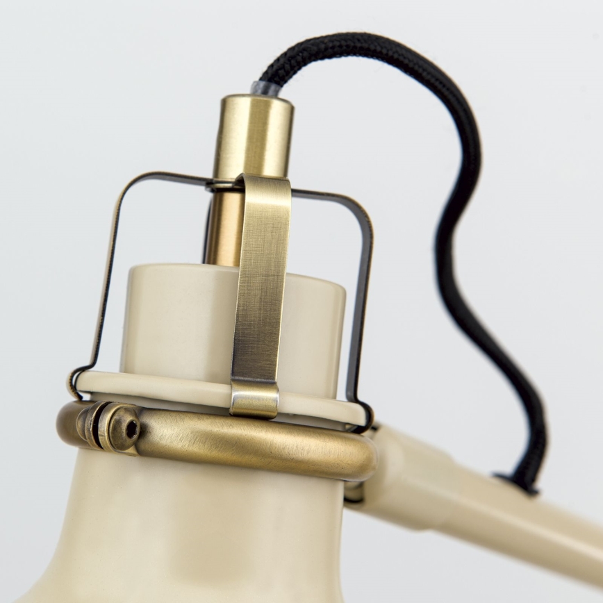 Lampada da tavolo SCHILLER 1xE27/40W/230V color crema/bronzo