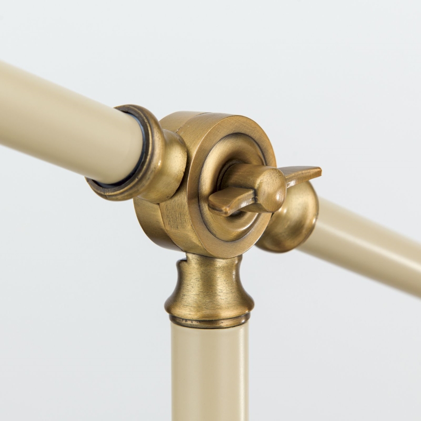 Lampada da tavolo SCHILLER 1xE27/40W/230V color crema/bronzo