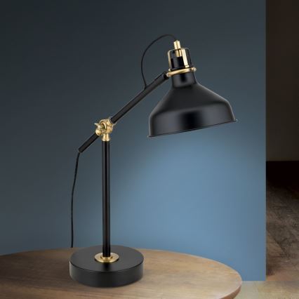 Lampada da tavolo SCHILLER 1xE27/40W/230V nero/bronzo