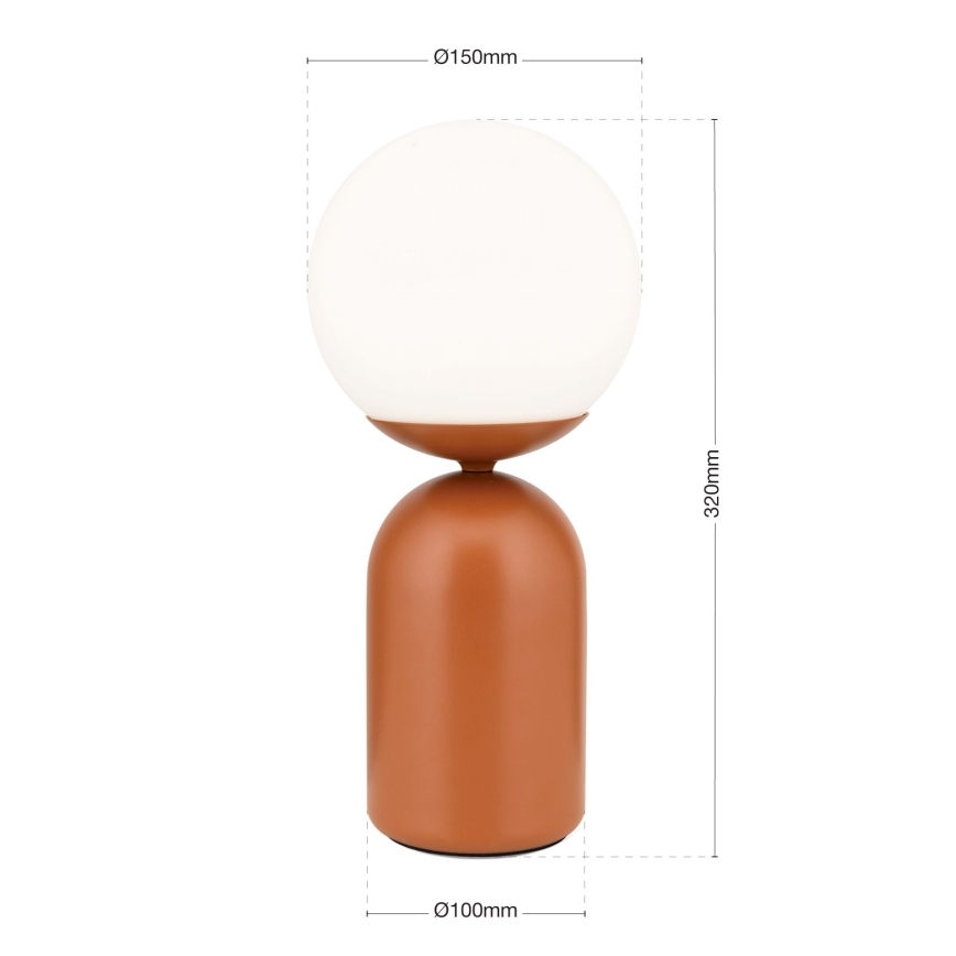 Lampada da tavolo STANLEY 1xE14/25W/230V ceramiche/marrone